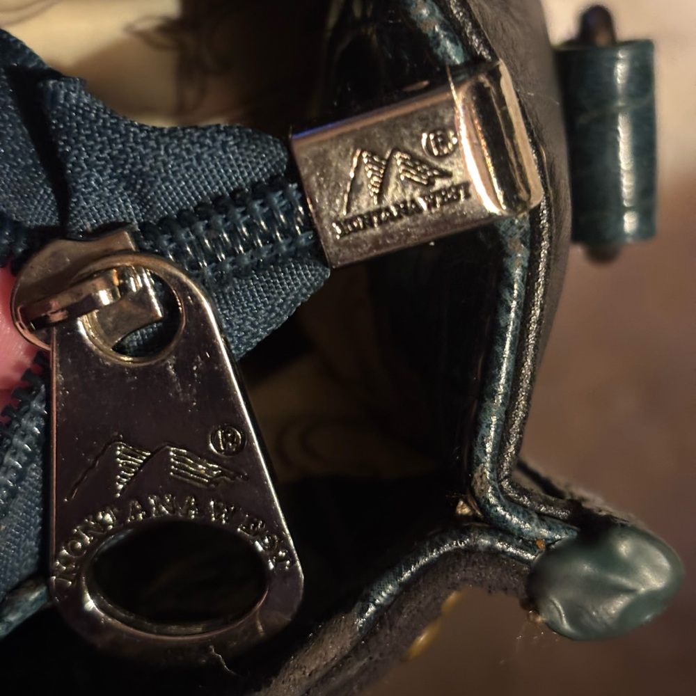 Montana West Blue Satchel with Studded Design - Picture 6 of 9